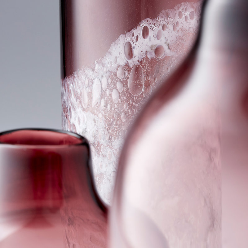 Perdita Glass Table Vase, 17.75" H x 6" W x 6" D