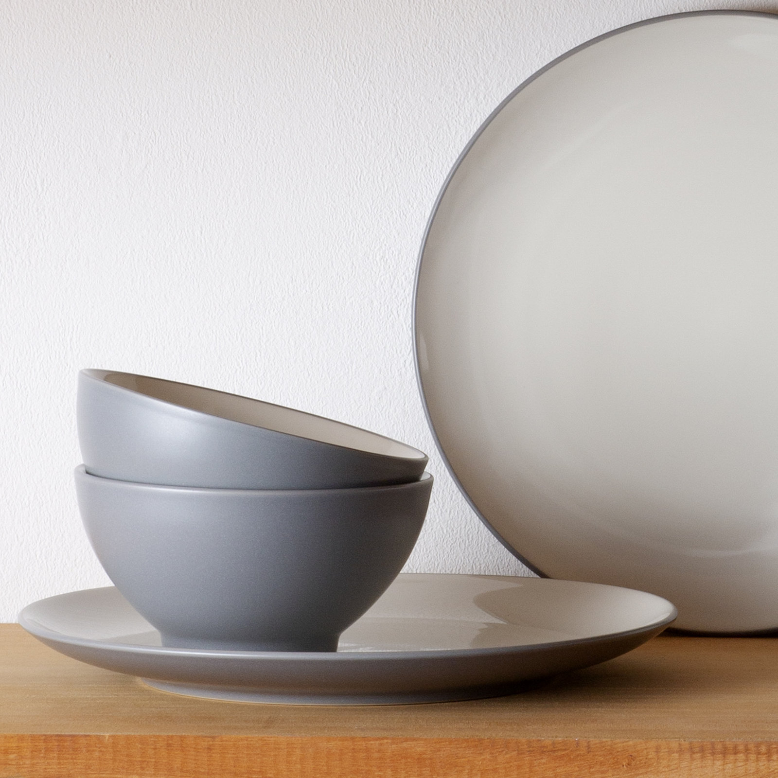 Colorwave Stoneware Rice Bowl, Slate