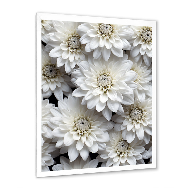Minimalisme des mamans en noir et blanc sur toile, Cadre simple blanc, H 32 po x l 24 po x P 1 po