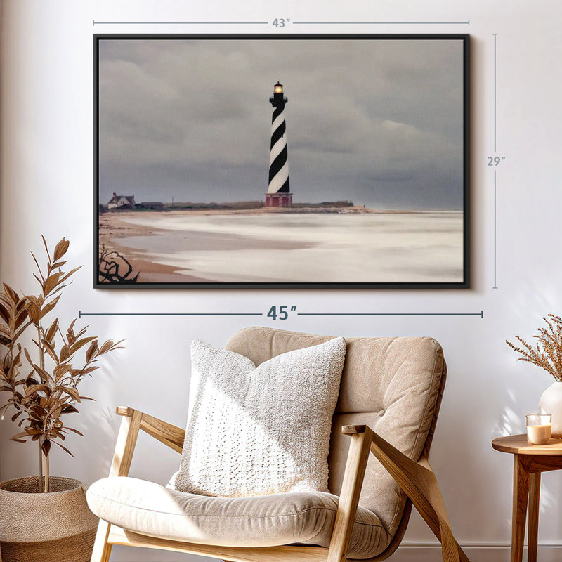 Impression sur toile Stormy Cape Hatteras, H 29 po x l 43 po