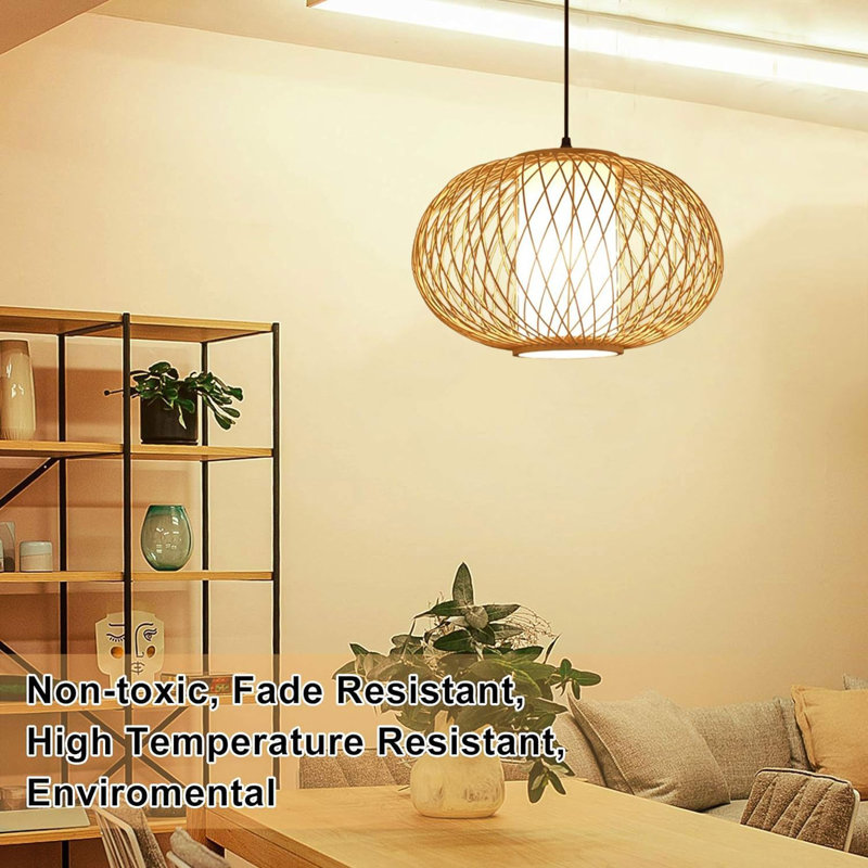 Luminaire suspendu en bambou Rustic Farmhouse