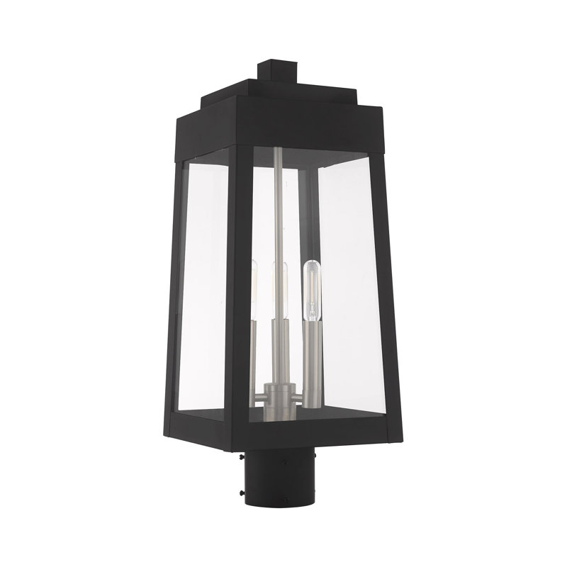 Tête de lanterne câblée 1 lumière Antionetta, Noir, H 20,37 po x l 8,25 po x P 8,25 po