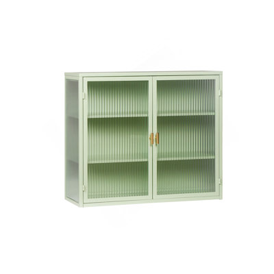 Armoire murale moderne 27,56 po à deux portes avec rangement à trois niveaux pour le vestibule, le salon, la salle à manger et la salle à manger