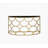 Eckel Contemporary Console Table with Half-Moon Style in Gold and Black