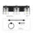 4-Piece Matte Black Bath Set