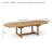 BAHAMA 117" OVAL DOUBLE EXTENSION TABLE EXTRA THICK