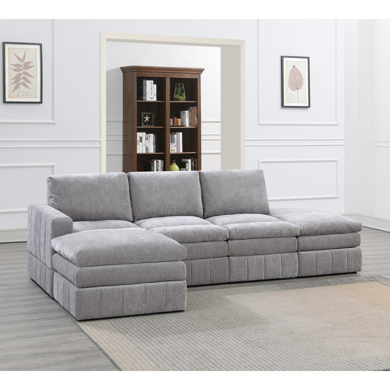 Contemporary 5Pc Modular Sectional Set