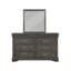 Miroir Louis Philippe gris foncé