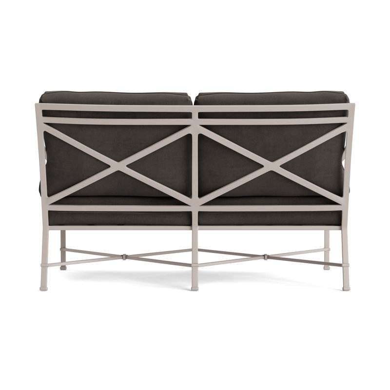 Venetian Outdoor 2 - Seat Loveseat, Dove, Fusion Charcoal