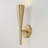 5" W x 15" H 1-Light Modern Tapered Sconce in Matte Brass-123843794-123843791