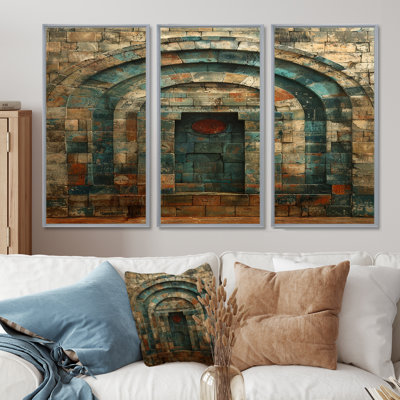 Pendelton - Farmhouse Door Wall Art Print Set