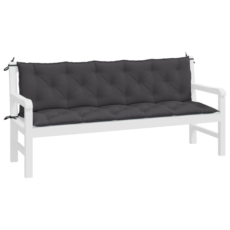 Outdoor 2.8'' Bench Seat / Back Cushion, 70.9" x 19.7", Anthracite