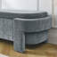 Banc rembourré avec grand espace de rangement