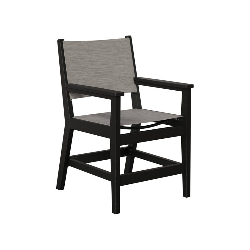 Chaise de salle à manger berlinoise Berlin, Mica perle, Noir régulier