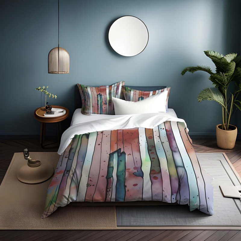 Polyester Duvet Cover, King Duvet Cover + 2 King Shams