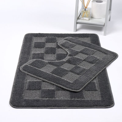 Emitte Polyester Blend Non-Slip Contour Mat