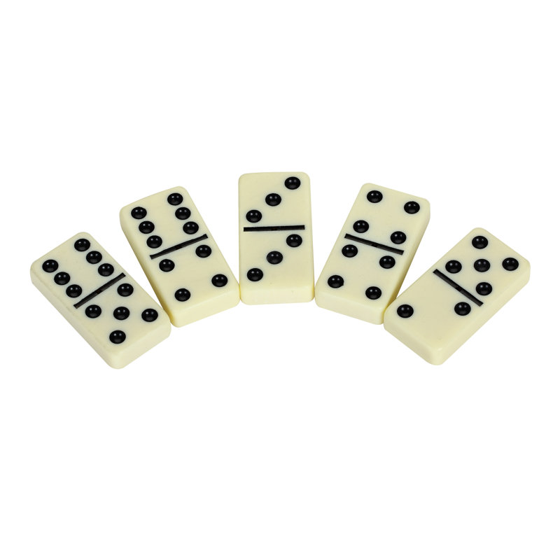 Premium Double-Six Domino Set with Walnut Wooden Case