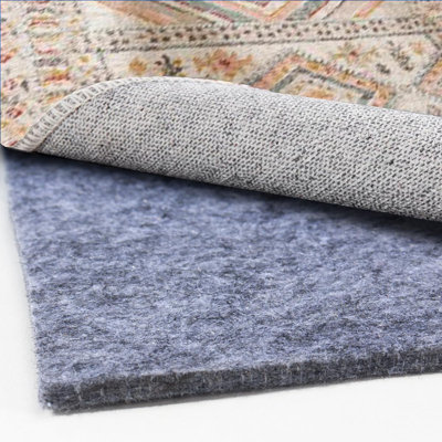 Très grande doublure de tapis, coussin de feutre épais de 9 x 12 pieds pour tous les planchers, garde les tapis en douceur