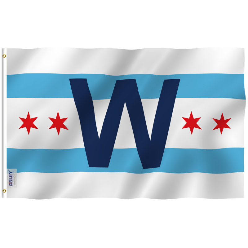 Chicago City Win Combo 3x5 Foot Polyester Flag with Grommets