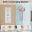 Jaseria Makeup Vanity Set with LED Lighted Mirror & Power Outlet, Vanity Table with 6 Storage Shelves for Bedroom-1593680851