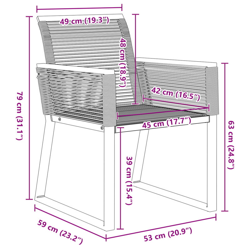 8 - Person Patio Dining Set with Rectangular Table