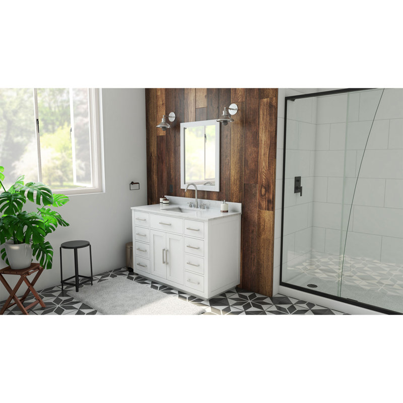 Dexterity 48" Single Bathroom Vanity Set, White