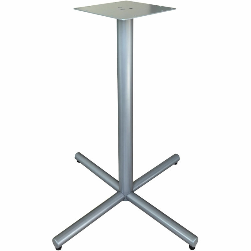 Base de table d'hôtellerie / conférence X, Argent argent, H 40,80 po x l 45 po x P 45 po