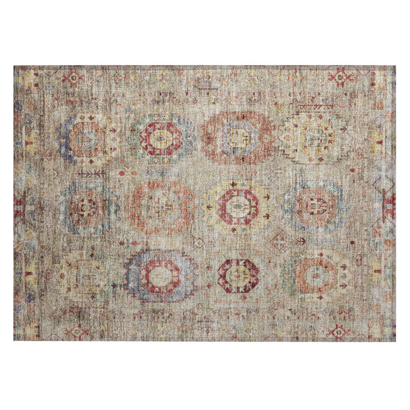 Machine Washable Indoor/Outdoor Kadyn ACN2227 Panel Rug, Rectangle 1'8" x 2'6"