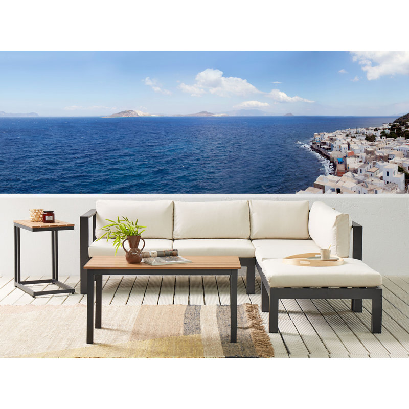 Aniaya 5 - Person Garden Lounge Set with Cushions, Beige
