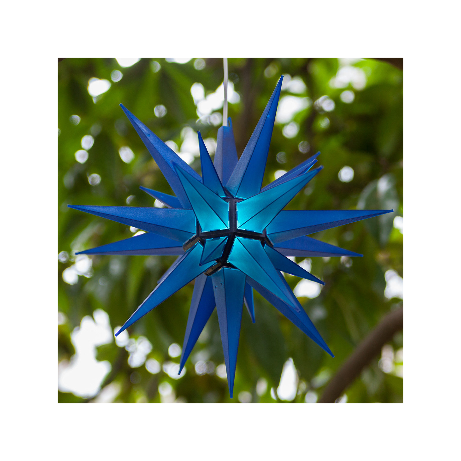 Moravian Star Lighted Display, Blue