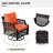 7 Piece Patio Furniture Set, Wicker Outdoor Conversation Sofa Set With Swivel Chairs, 2 Ottomans, Storage Coffee Table-111338225