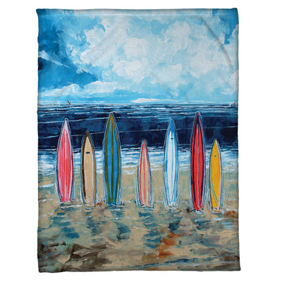 Surfboards Standard Throw Blanket