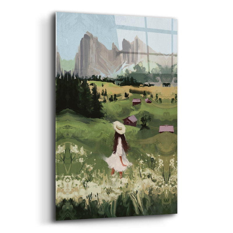  Art mural en verre acrylique, H 16 po x l 12 po x P 0,13 po
