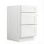 Armoire de cuisine Modern Shaker avec 3 tiroirs, structure en bouleau massif, glissières Dtc à fermeture en douceur à extension complète, tablettes réglables, options de largeurs multiples (12 po à 36 po)-122500611