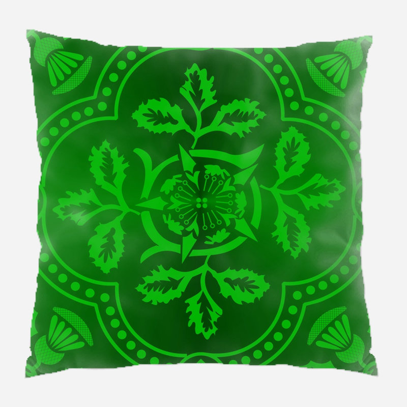 Coussin de facettes, Intérieur