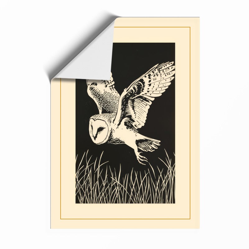 Descending Hunter Japandi - Framed Print, Unframed, A4 - 29.7 x 21.0 cm