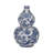 Ceramic Gourd Vase, 13" Blue/White Cherry Blossom Chinoiserie-107082788
