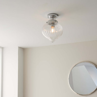 Abington Glass Semi Flush Mount