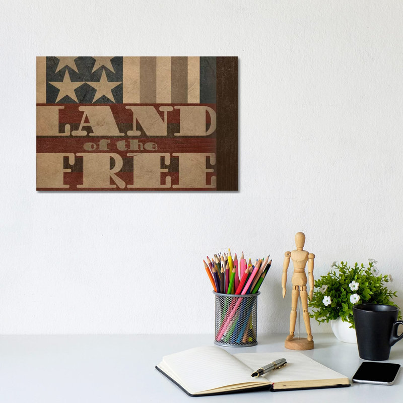 Patriotic Collection A by June Erica Vess - Wrapped Canvas Print, 20.32cm H x 30.48cm W x 1.905cm D