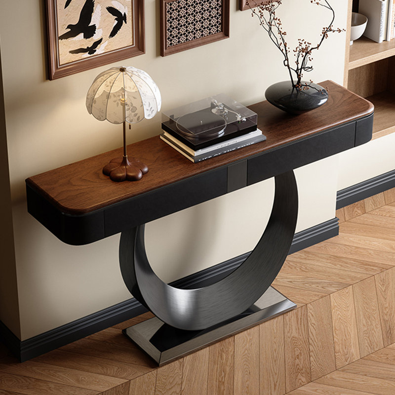 Console rétro de style français, H 35 po x l 47,2 po x P 13,8 po
