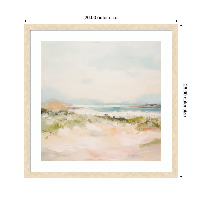 «Tranquil Landscape III Square» par Amy Lighthall, reproduction d'art encadrée
