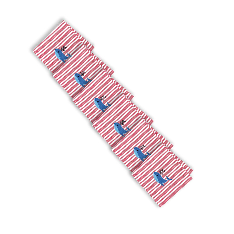 Serviette en coton 18 po Moby Whale