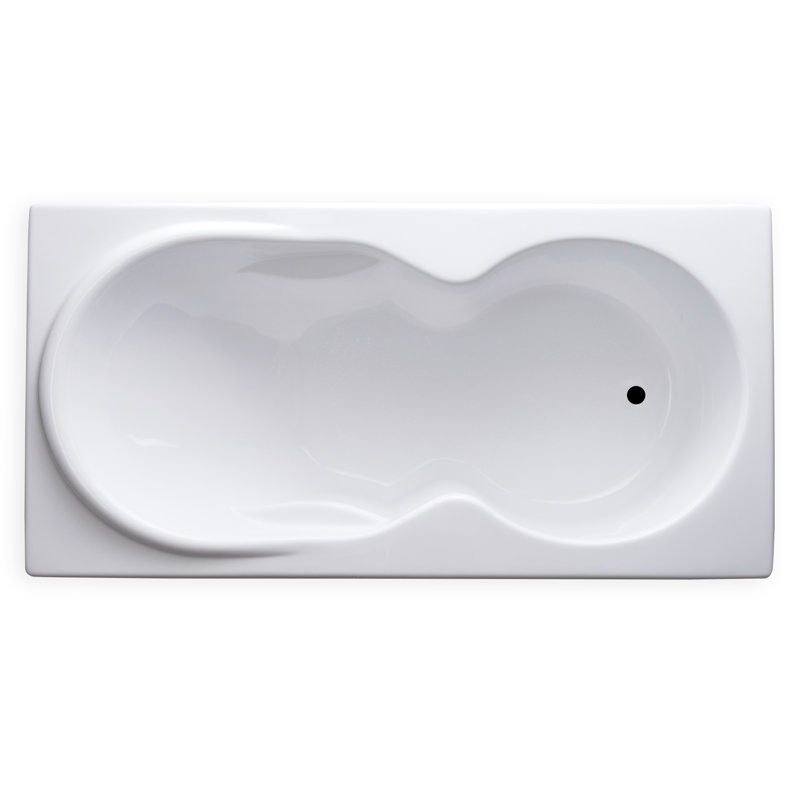 72'' x 36'' Drop-In Soaking Acrylic Bathtub
