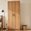 Armoire de rangement utilitaire Mea, 2 portes, 3 tablettes, brun chêne 71 pouces-126708194-126708198-126708200