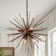 Lasharra 6 - Light Iron Dimmable Sputnik Sphere Chandelier