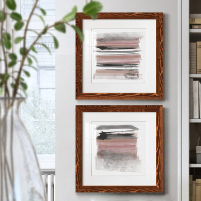 Sundown Turnwood I - ensemble de 2 peintures encadrées