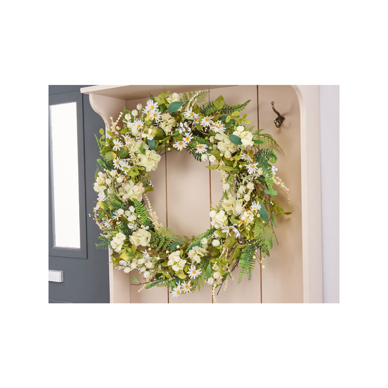 Faux Mistletoe 80cm Wreath