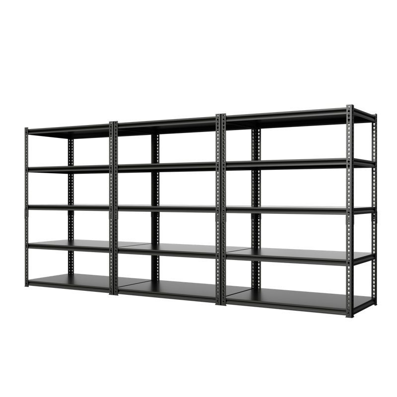 Tablettes de rangement à 5 niveaux avec tablettes de rangement l 35,8 po x H 72 po x l 16 po, 3 pièces