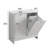 Tilted Laundry Hamper With Removable Baskets For Efficient Sorting And Space-Saving Storage.