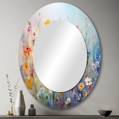 Leavens - Floral Metal Mirror
